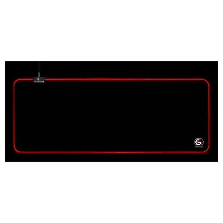 Gembird MP-GAMELED-L 800×300 mm must LED-taustvalgustusega L-suuruses mängurihiirematt, USB-toitega, libisemisvastase põhjaga - 8