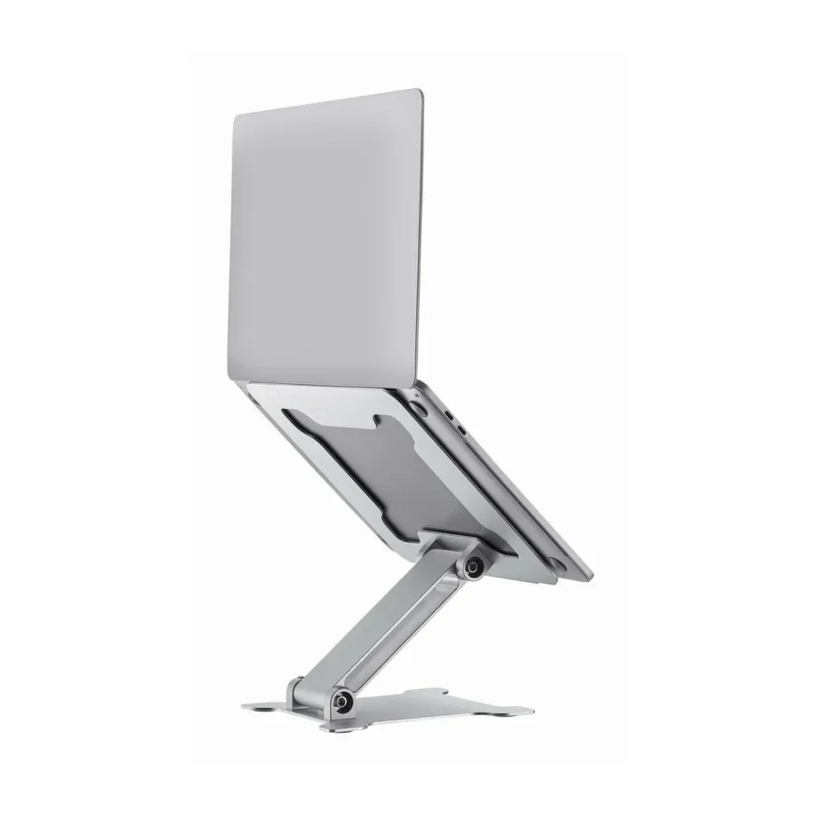 Gembird NBS-D1-03 hõbedane alumiiniumist kokkupandav ja reguleeritav sülearvutialus kuni 15,6″ (5 kg) – 10