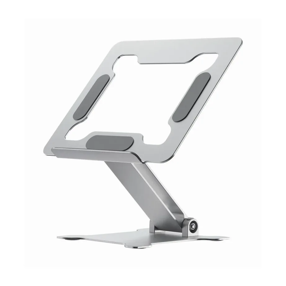 Gembird NBS-D1-03 hõbedane alumiiniumist kokkupandav ja reguleeritav sülearvutialus kuni 15,6″ (5 kg) – 24