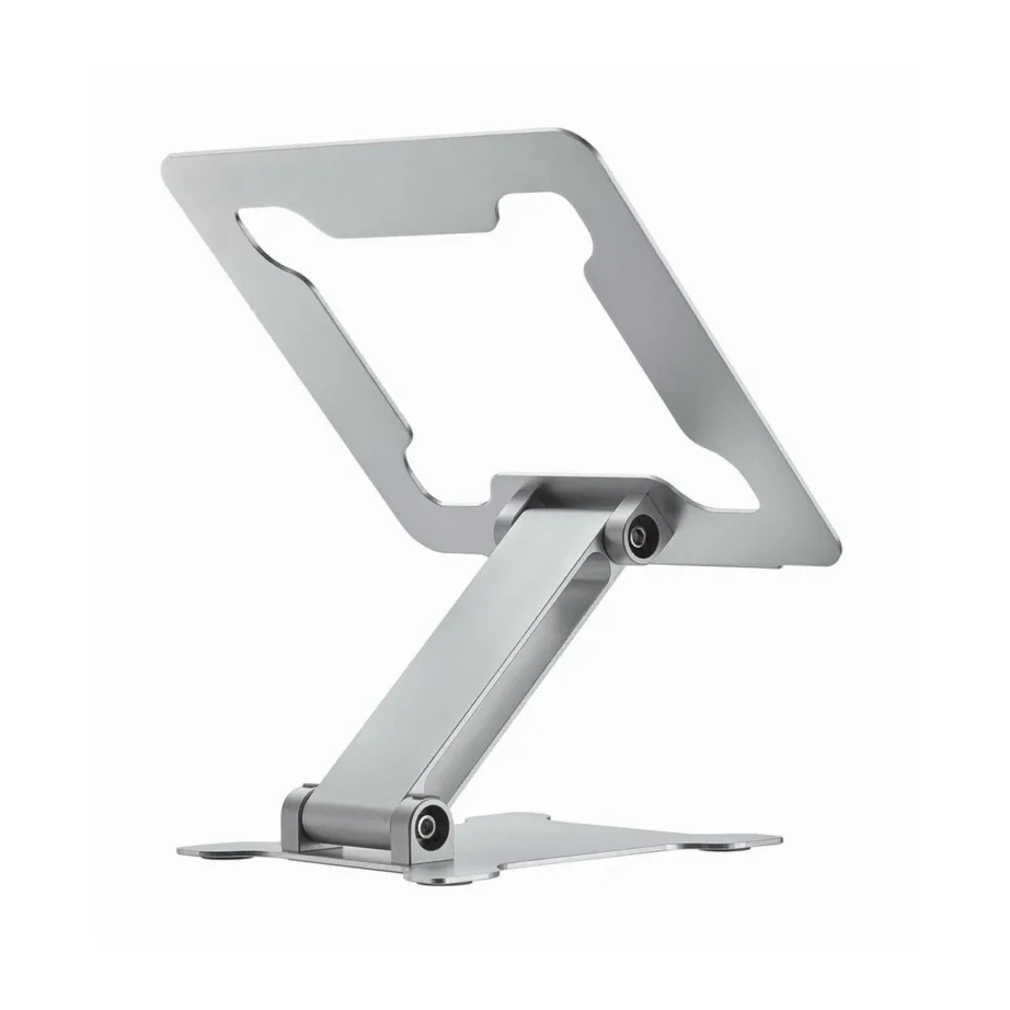 Gembird NBS-D1-03 hõbedane alumiiniumist kokkupandav ja reguleeritav sülearvutialus kuni 15,6″ (5 kg) – 26