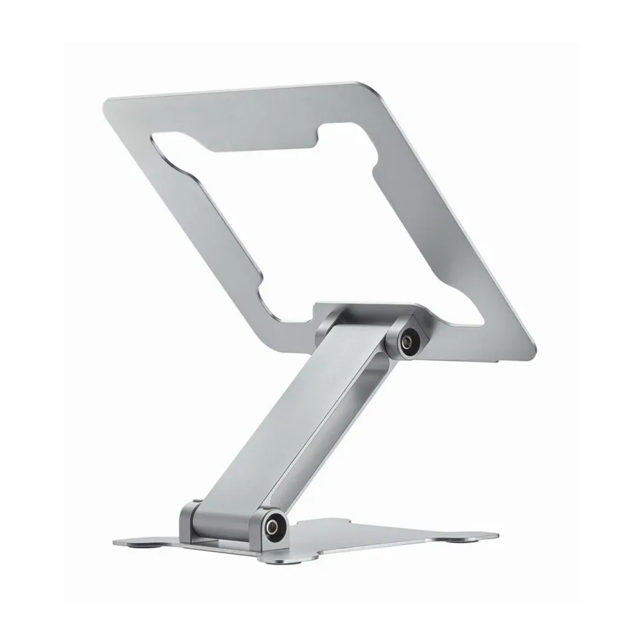 Gembird NBS-D1-03 hõbedane alumiiniumist kokkupandav ja reguleeritav sülearvutialus kuni 15,6″ (5 kg) – 4