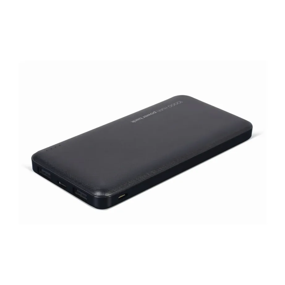 Gembird PB10-02 10000 mAh must LiPo akupank, 2x USB-A, USB-C, Micro-USB, ülelaadimis- ja ületühjenemiskaitsega, nutitelefonidele - 3