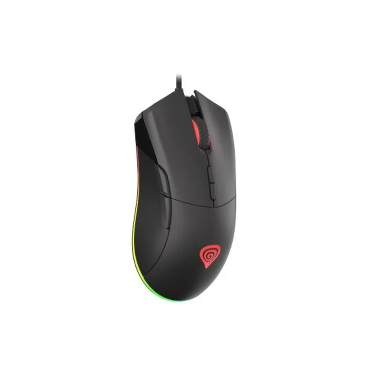 Genesis Krypton 290 NMG-1771 6400 DPI must RGB valgustusega paremakäeline optiline mängurihiir USB-ga