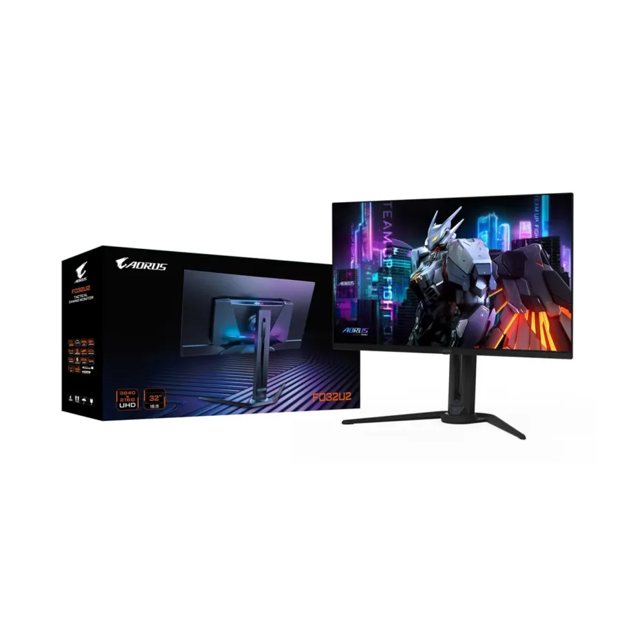 Gigabyte AORUS FO32U2 32″ OLED 4K 240Hz mängumonitor, 0,03 ms, FreeSync Premium, HDR400, KVM, must – 8