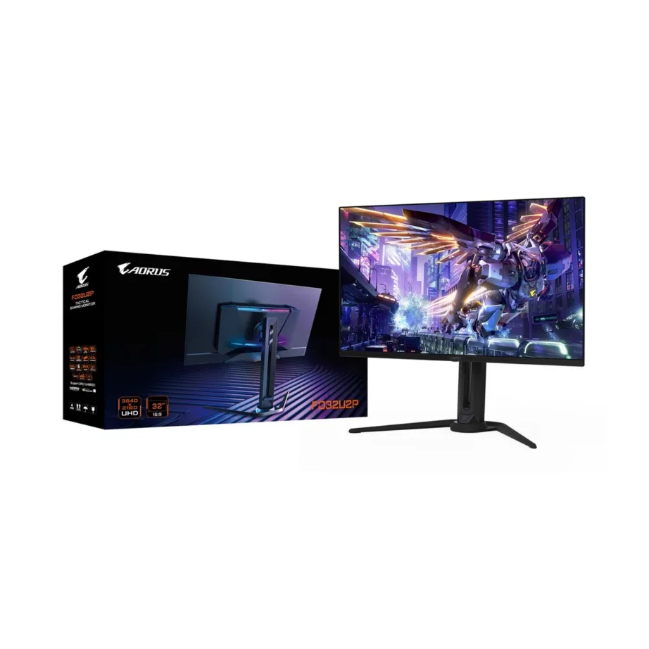 Gigabyte AORUS FO32U2P 32″ OLED 4K mängurimonitor, 240Hz, 0.03 ms, DisplayHDR True Black 400, FreeSync Premium, KVM, must – 7