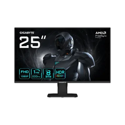 Gigabyte GS25F2 25" FHD 200Hz 1ms SS-IPS mängurimonitor, HDR10, 300 cd/m², 2xHDMI 2.0, DisplayPort 1.4, must