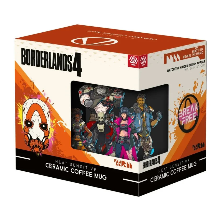 Good Loot Borderlands 4 Vault Keeper Glitch 450 ml must/oranž termokruus, keraamika, käsitsipesu