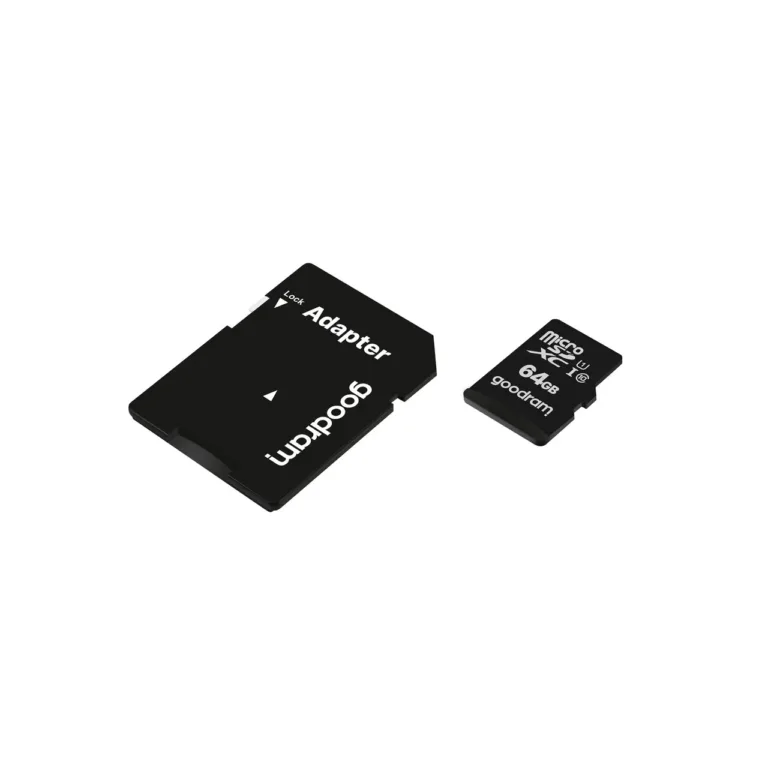 Goodram M1AA-0640R12 64 GB MicroSDXC Class 10 UHS-I must mälukaart SD-adapteriga