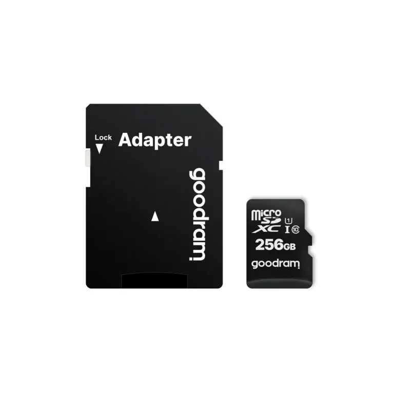 Goodram M1AA-2560R12 256GB MicroSDXC UHS-I Class 10 must mälukaart adapteriga
