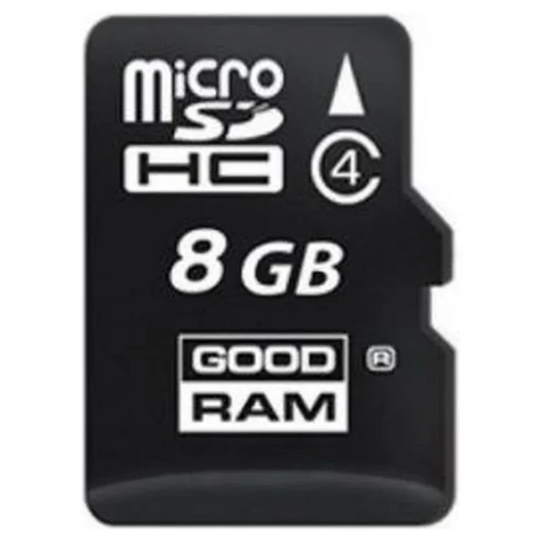 Goodram M40A-0080R11 8 GB MicroSDHC Class 4 UHS-I mälukaart SD-adapteriga, must