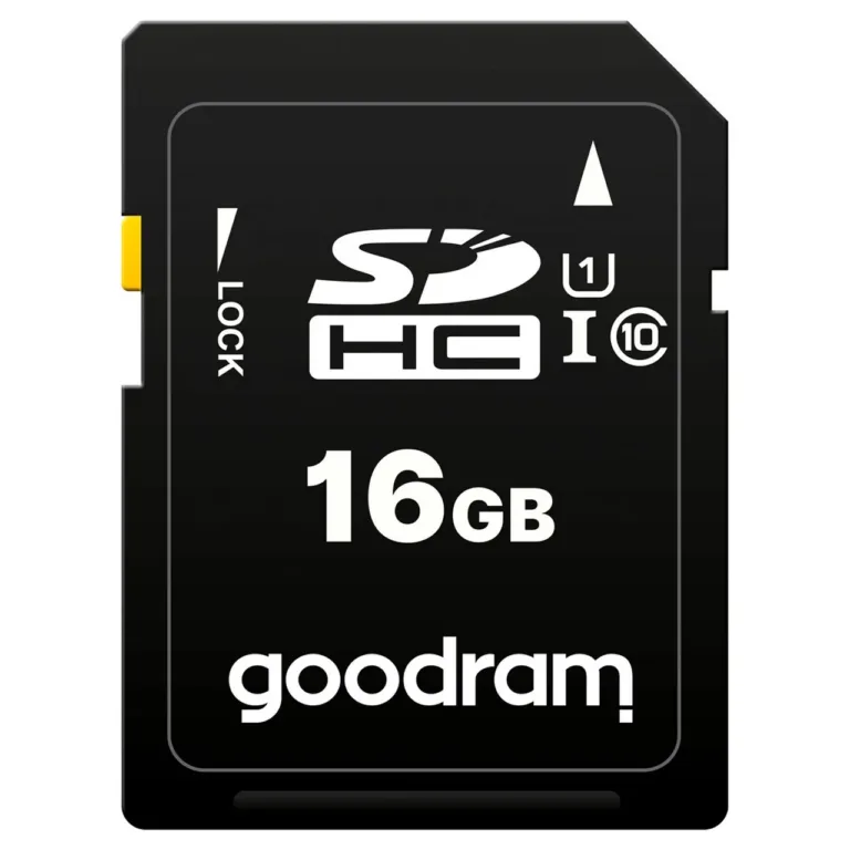 GOODRAM S1A0-0160R12 16GB Class 10 UHS-I SDHC must mälukaart 60MB/s, magnet- ja põrutuskindel