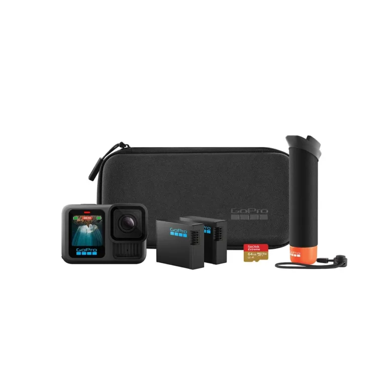 GoPro Hero 13 Black CHDRB-131-RW spordikaamera komplekt 5.3K UHD, GPS, Wi-Fi 6, veekindel kuni 10 m, 64GB mälukaart, 2 akut