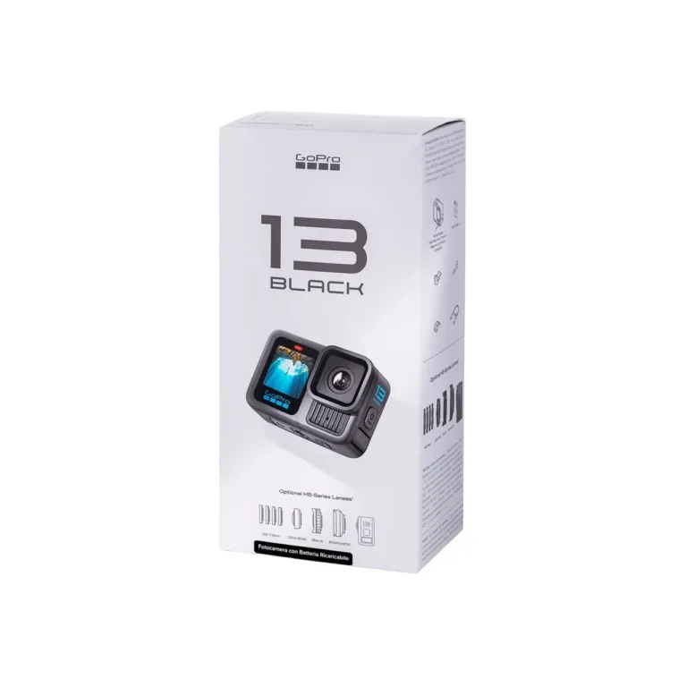 GoPro HERO13 Black CHDHX-131-RW 27,6 MP 5.3K Ultra HD veekindel tegevuskaamera, Wi-Fi, GPS, 1900mAh aku, must