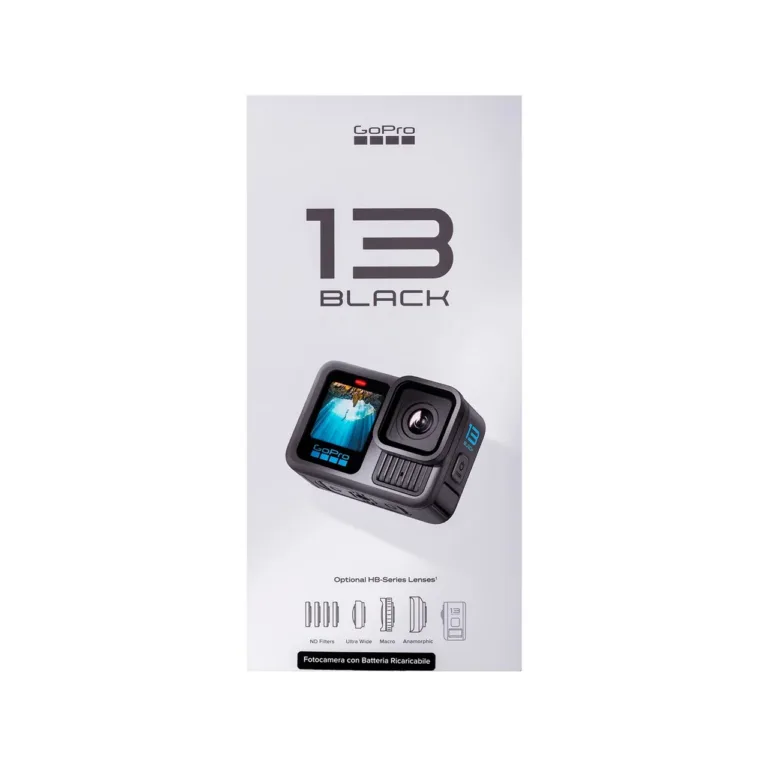 GoPro HERO13 Black CHDHX-131-RW 27,6 MP 5.3K Ultra HD veekindel tegevuskaamera, Wi-Fi, GPS, 1900mAh aku, must