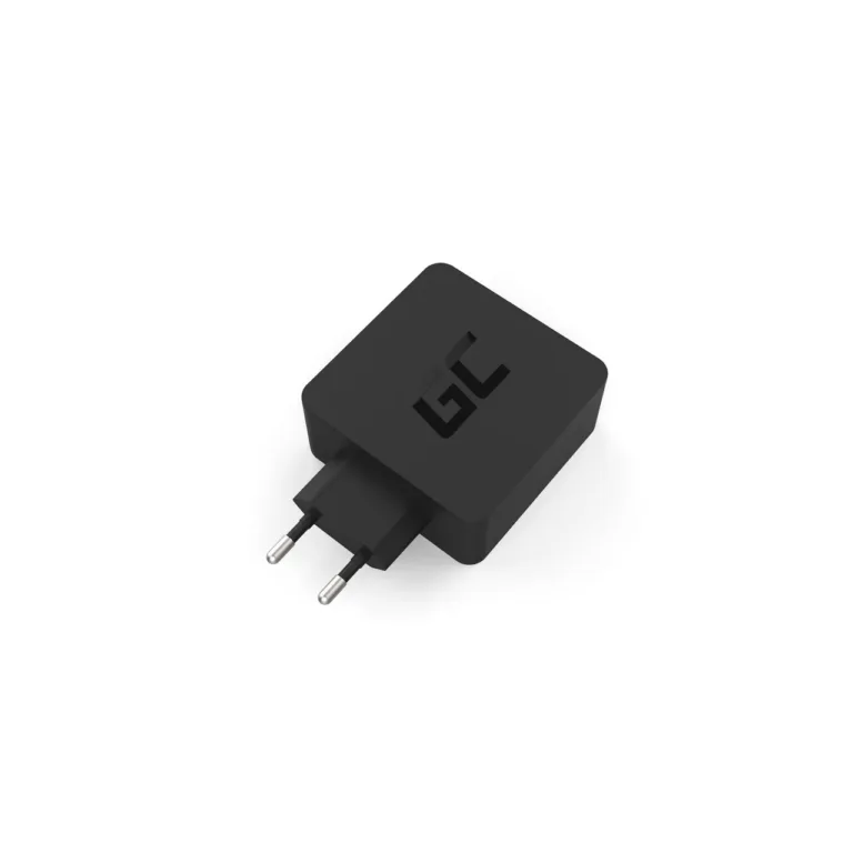 Green Cell CHAR09 60W USB-C PD 3.0 must seinalaadija, 1 USB-C port, 2 m kaabel, ühilduvus Apple/Samsung, ülekuumenemis- ja ülepinge kaitse