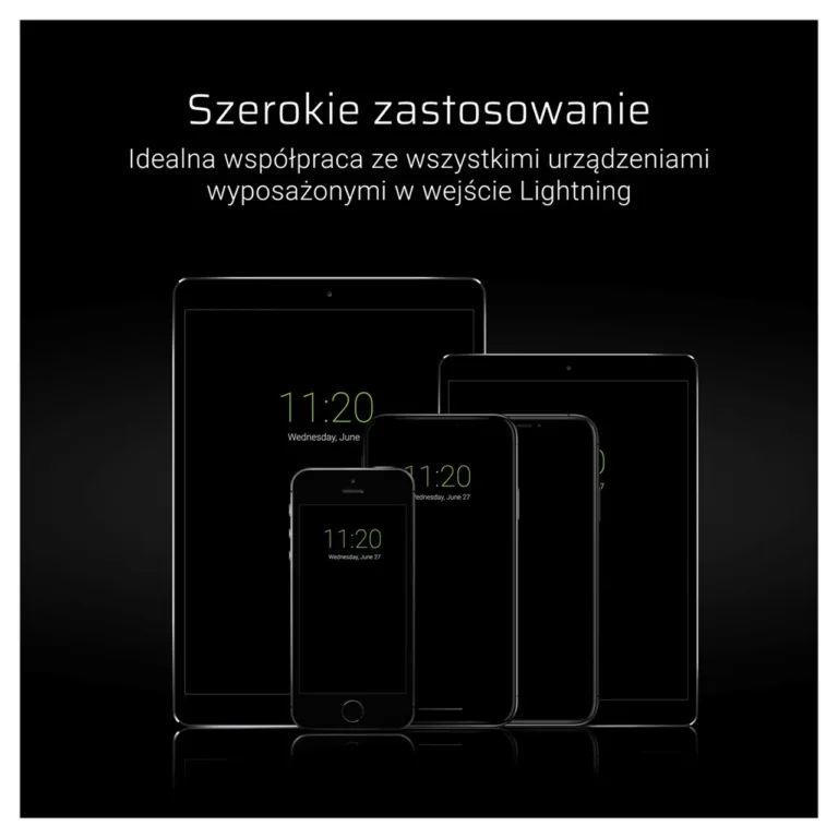 Green Cell KABGC02 0,25 m must USB-A–Lightning kaabel kiireks laadimiseks ja andmeedastuseks (1 tk pakis)