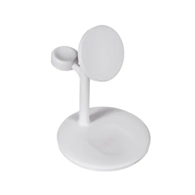 Green Cell MagScape MSST-GC-3IN1-W valge 3-ühes juhtmevaba laadimisjaam iPhone’ile, AirPodsidele ja Apple Watchile