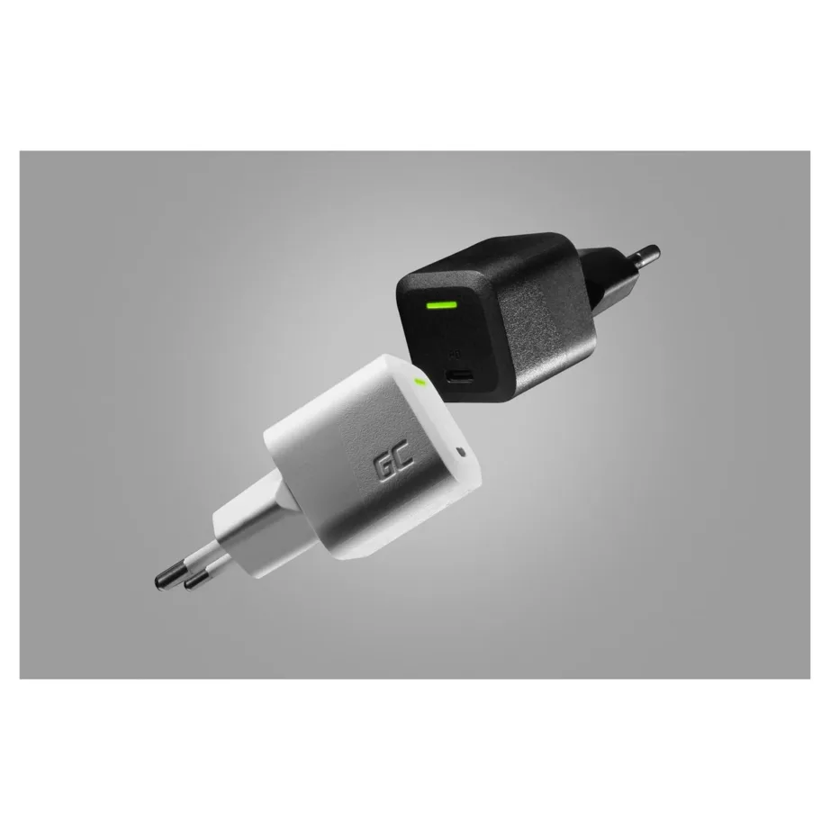 Green Cell PowerGaN CHARGC06 33W USB-C must seinakiirlaadija PD 3.0 ja QC 3.0 universaalsetele seadmetele – 7
