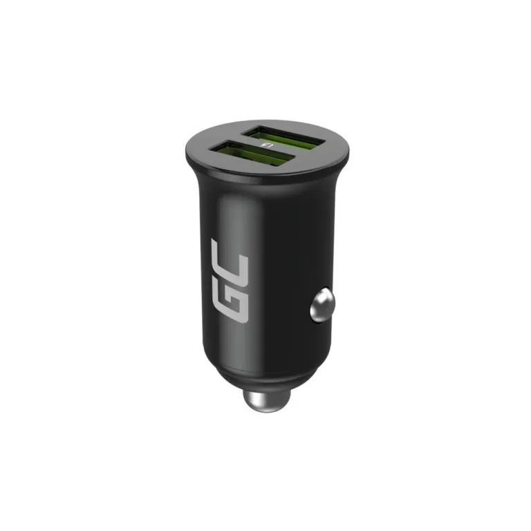 Green Cell PowerRide Nano36 CADM-GC-36AA 36W 2x USB-A alumiiniumist autolaadija kiirlaadimisega