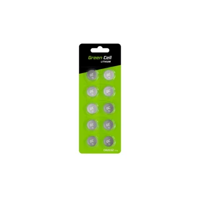 Green Cell XCR01 CR2032 3V 220mAh hõbedane liitiumpatarei, 10 tk blisterpakendis