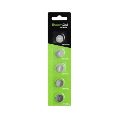 Green Cell XCR03 CR1620 3V 70mAh hõbedane liitium-nööppatarei, 5 tk blisterpakendis, ühekordne kasutus