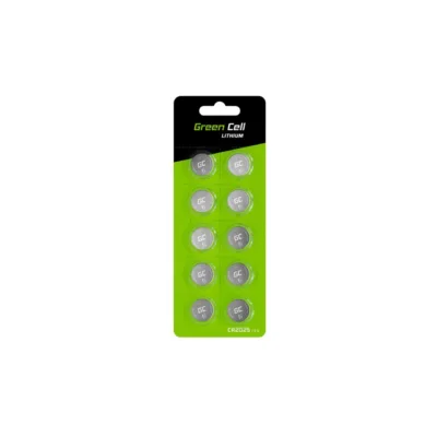 Green Cell XCR04 CR2025 3V 160mAh hõbedane liitiumnööpelement, 10 tk blisterpakendis
