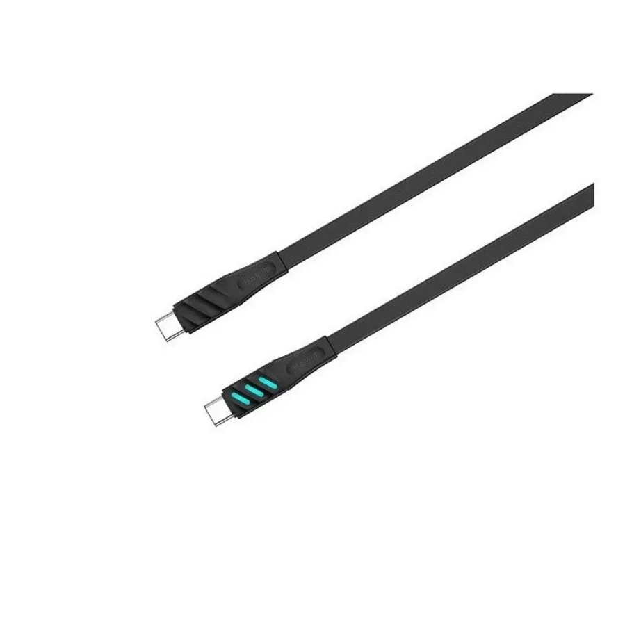 Havit CB6254 1 m must USB-C–USB-C laadimiskaabel, PD-toega