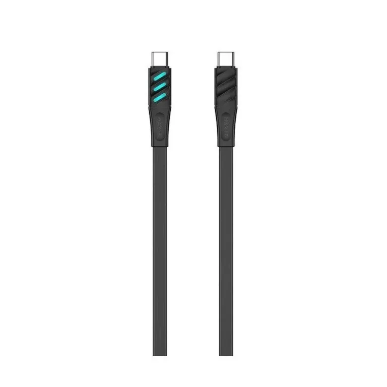 Havit CB6254 1 m must USB-C–USB-C laadimiskaabel, PD-toega