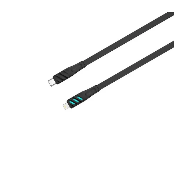 Havit CB6255 1 m must USB-C–Lightning 27 W kiirlaadimiskaabel Apple seadmetele