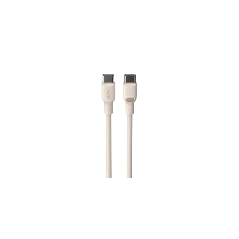 Havit CB6284 2 m beež USB-C–USB-C 100W laadimis- ja andmesidekaabel