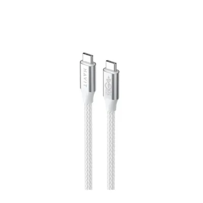 Havit CB6290 1 m valge/hall USB Type-C – USB Type-C 100W laadimis- ja andmesidekaabel