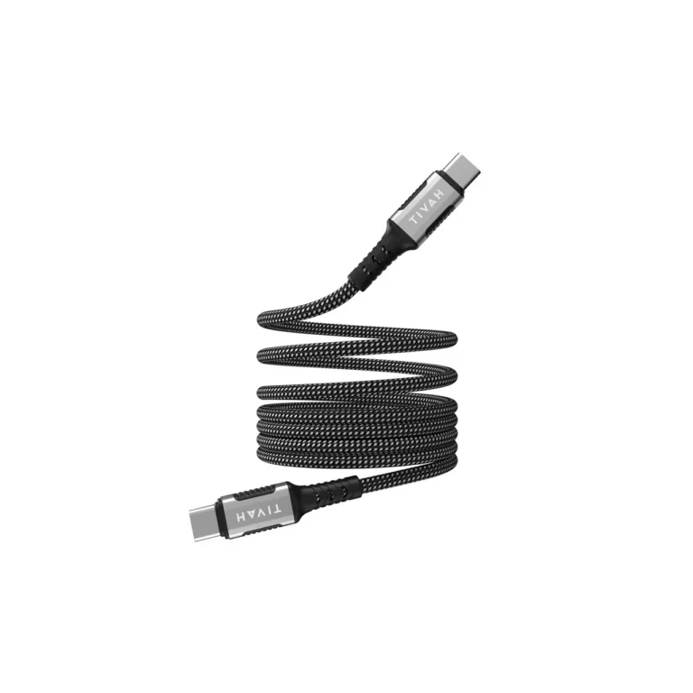 Havit CB6297 1 m must USB-C–USB-C 60W magnetiline laadimiskaabel
