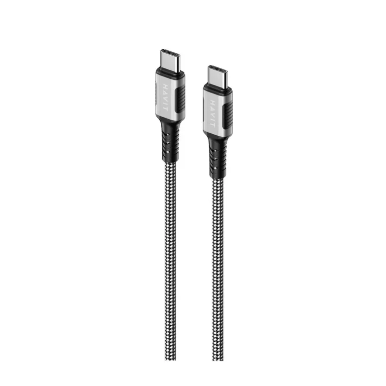 Havit CB6297 1 m must USB-C–USB-C 60W magnetiline laadimiskaabel