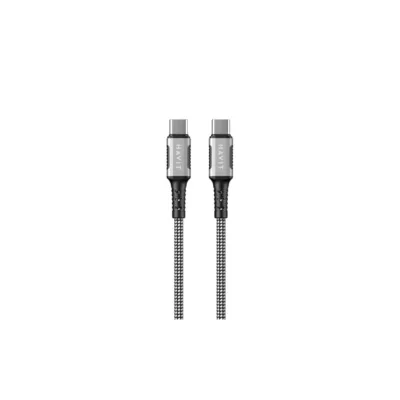 Havit CB6297 1 m must USB-C–USB-C 60W magnetiline laadimiskaabel