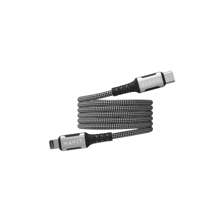 Havit CB6298 1 m must magnetiline USB-C–Lightning-kaabel 4 mm, 1 tk
