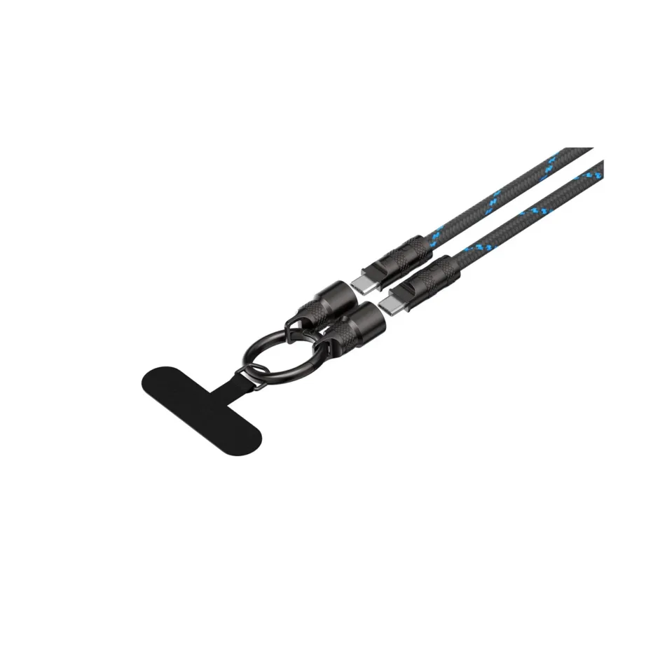 Havit CB6340 1,2 m must USB-C kiirlaadimiskaabel, 60W PD tugi - 4