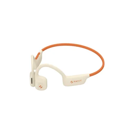 Havit E510BT Freego1 Air 22g beež juhtmevaba avatud binauraalne õhujuhtivusega Bluetooth 5.3 kõrvaklapid muusika ja kõnede jaoks, 12h aku, USB-C
