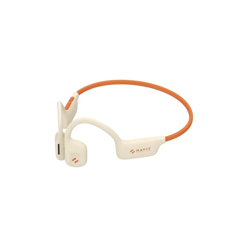 Havit E510BT Freego1 Air 22g beež juhtmevaba avatud binauraalne õhujuhtivusega Bluetooth 5.3 kõrvaklapid muusika ja kõnede jaoks, 12h aku, USB-C
