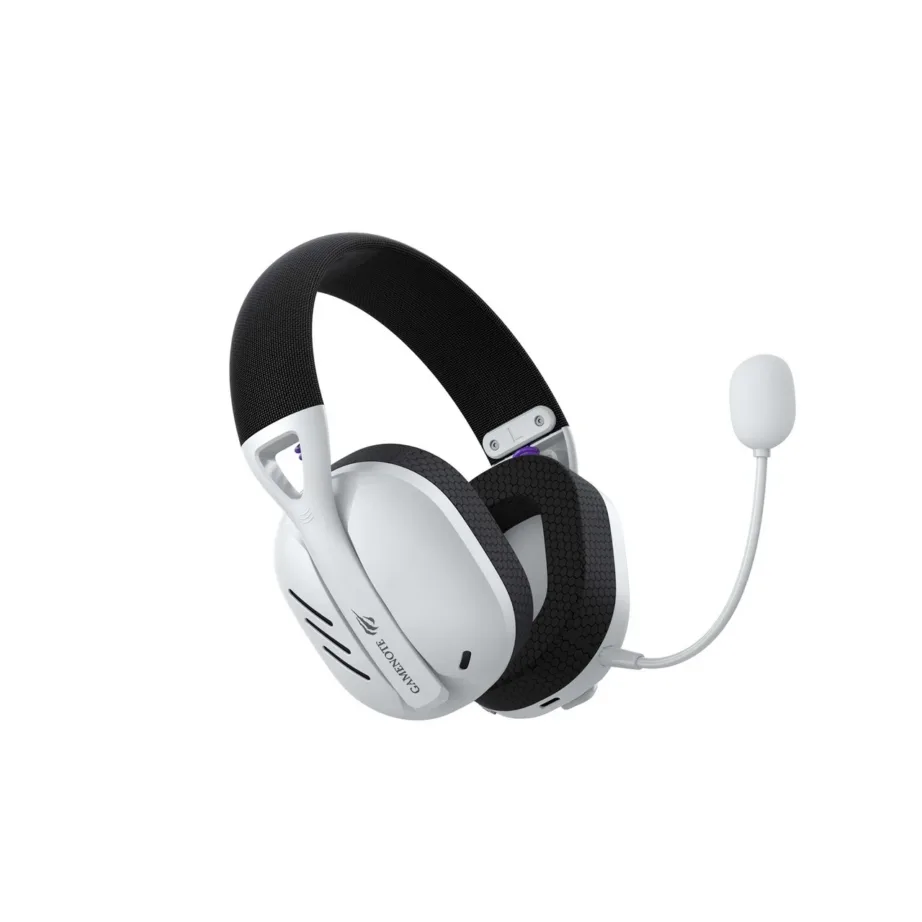 Havit Fuxi-H3 valged/mustad mängurikõrvaklapid 2.4GHz/BT/USB-C, 40mm draiverid, boom-mikrofon – 6