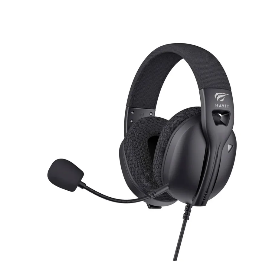 Havit Fuxi-H5dblack juhtmega mänguripeakomplekt 3,5 mm, must, ülepea, 2,1 m kaabel, PS4/PS5/Xbox ühilduv – 3