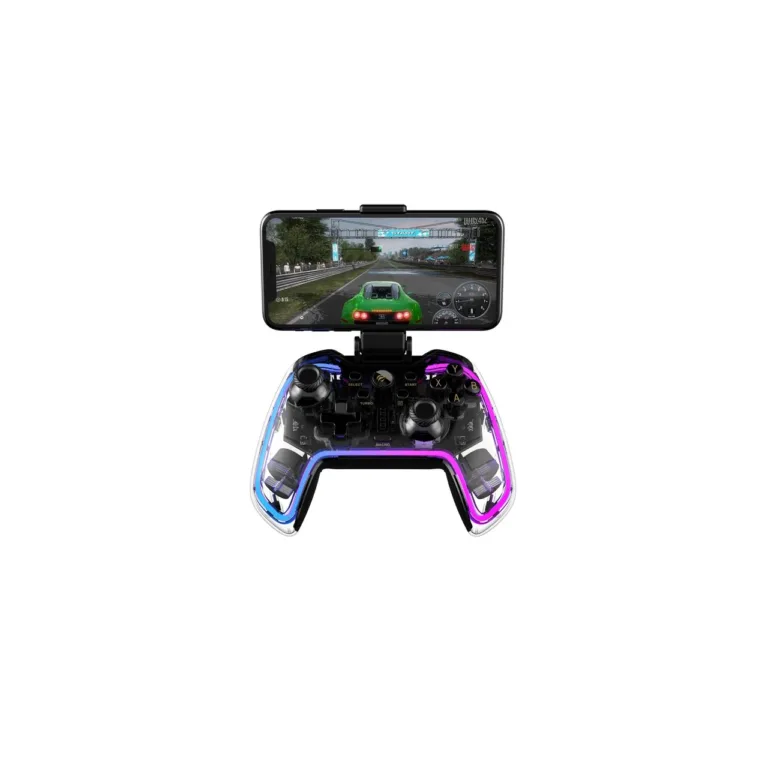 Havit G158BT Pro läbipaistev juhtmevaba/juhtmega mängupult, 800mAh aku, Bluetooth/USB, PS4/Xbox/PC/Android/iOS ühilduvus