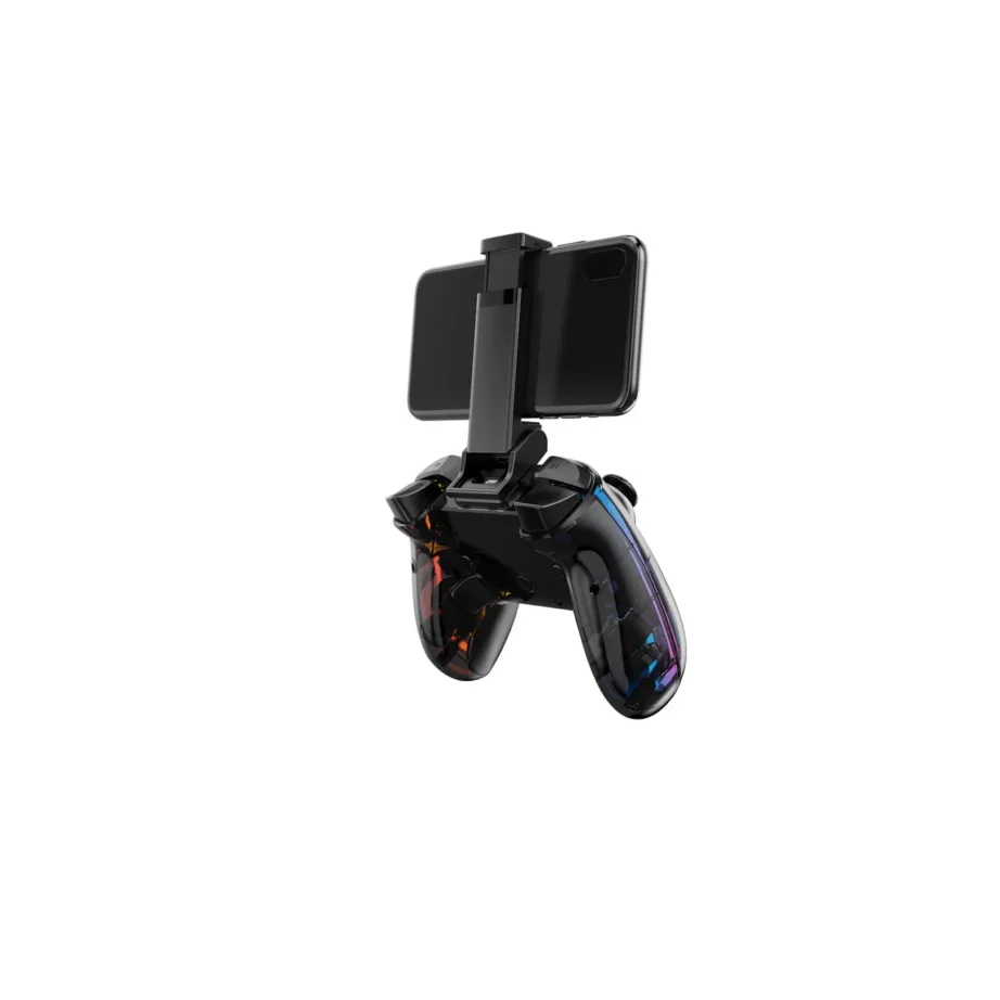 Havit G158BT Pro läbipaistev juhtmevaba/juhtmega mängupult, 800mAh aku, Bluetooth/USB, PS4/Xbox/PC/Android/iOS ühilduvus – 3