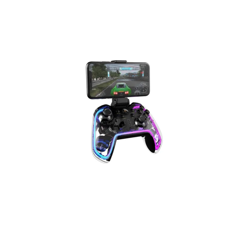 Havit G158BT Pro läbipaistev juhtmevaba/juhtmega mängupult, 800mAh aku, Bluetooth/USB, PS4/Xbox/PC/Android/iOS ühilduvus