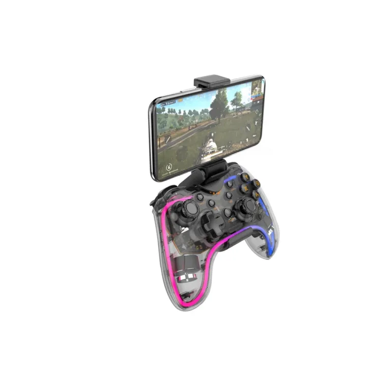 Havit G180BT läbipaistev juhtmevaba/Bluetooth mängupult 152x115x58 mm 800 mAh akuga ja vibratsiooniga, PC/iOS/Android/Xbox/PlayStation/Nintendo Switchi jaoks
