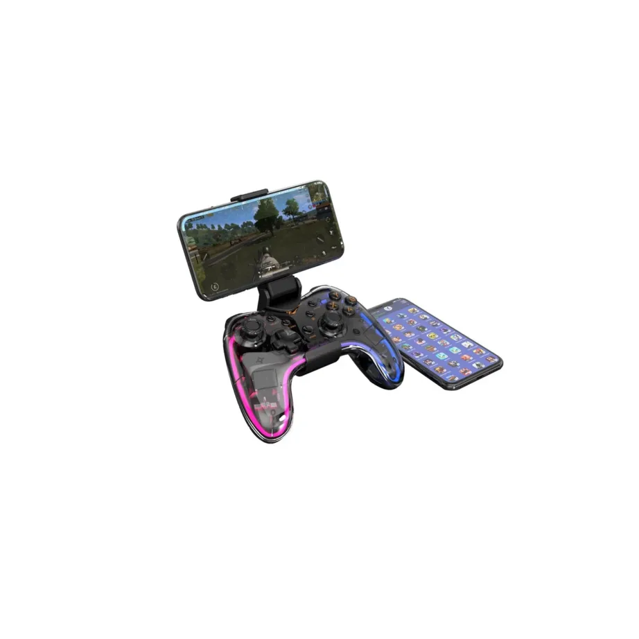 Havit G180BT läbipaistev juhtmevaba/Bluetooth mängupult 152x115x58 mm 800 mAh akuga ja vibratsiooniga, PC/iOS/Android/Xbox/PlayStation/Nintendo Switchi jaoks – 6