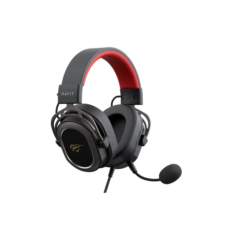 Havit Gamenote H2008D 50 mm juhtmega mängurikomplekt, eemaldatav mikrofon, 2 m kaabel, 3,5 mm ühendus – 4