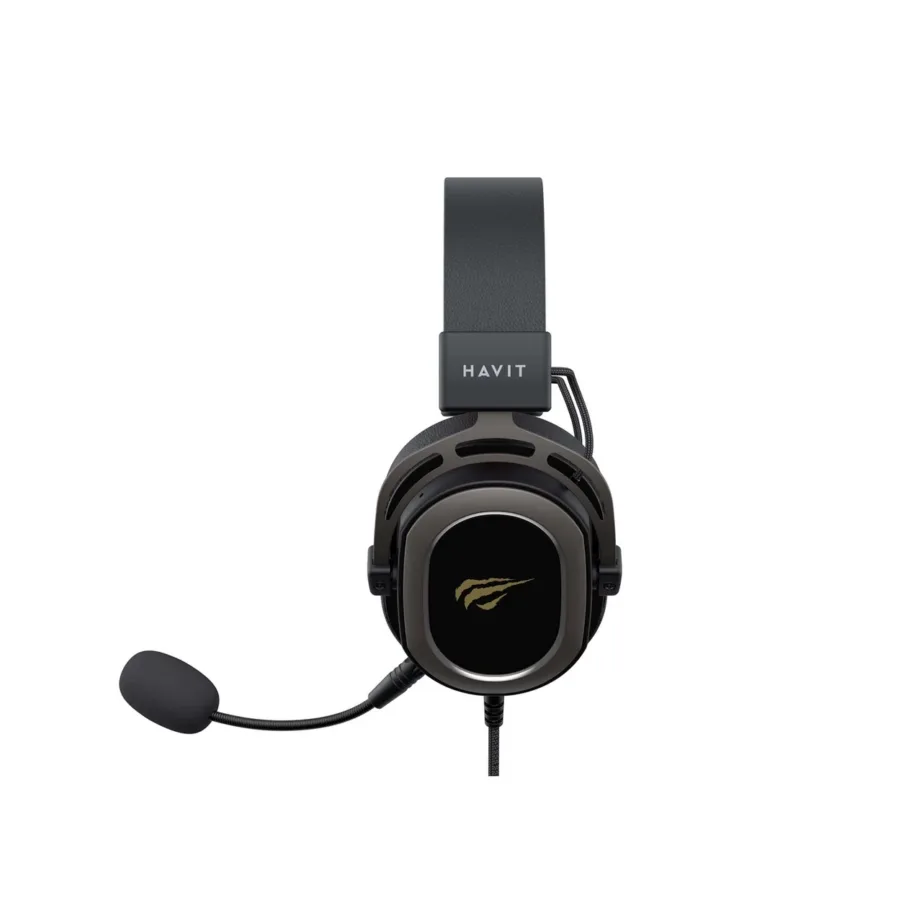 Havit Gamenote H2008D 50 mm juhtmega mängurikomplekt, eemaldatav mikrofon, 2 m kaabel, 3,5 mm ühendus – 5