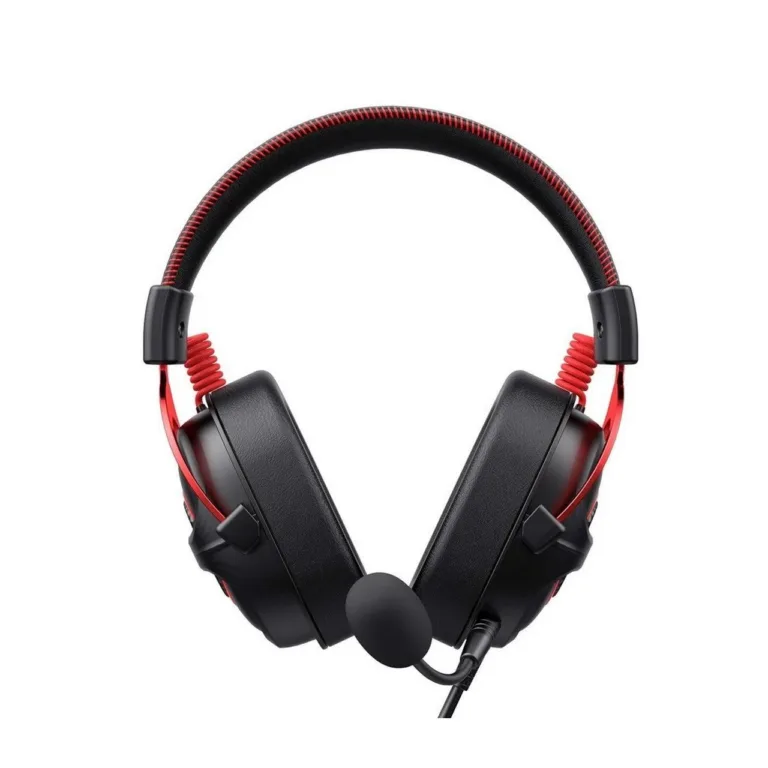 Havit H2002E Pro 298 g must-punane juhtmega mänguripeakomplekt 2 m eemaldatava kaabliga, binauraalne, 3,5 mm pistikuga