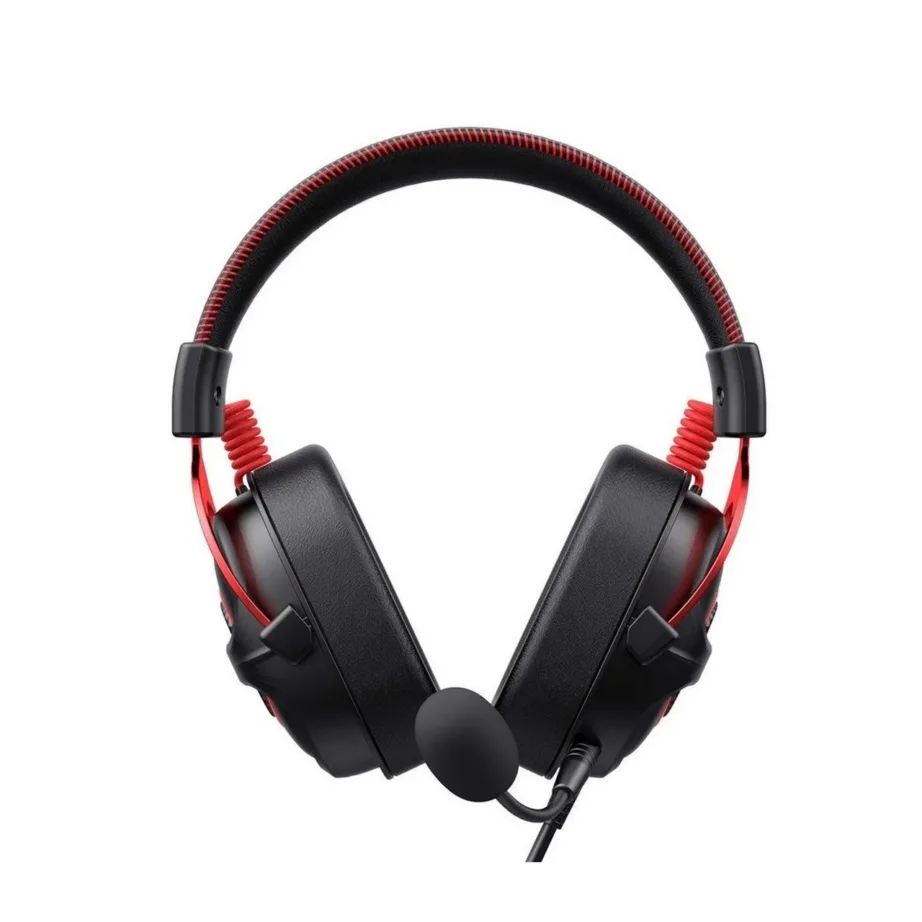 Havit H2002E Pro 298 g must-punane juhtmega mänguripeakomplekt 2 m eemaldatava kaabliga, binauraalne, 3,5 mm pistikuga – 2