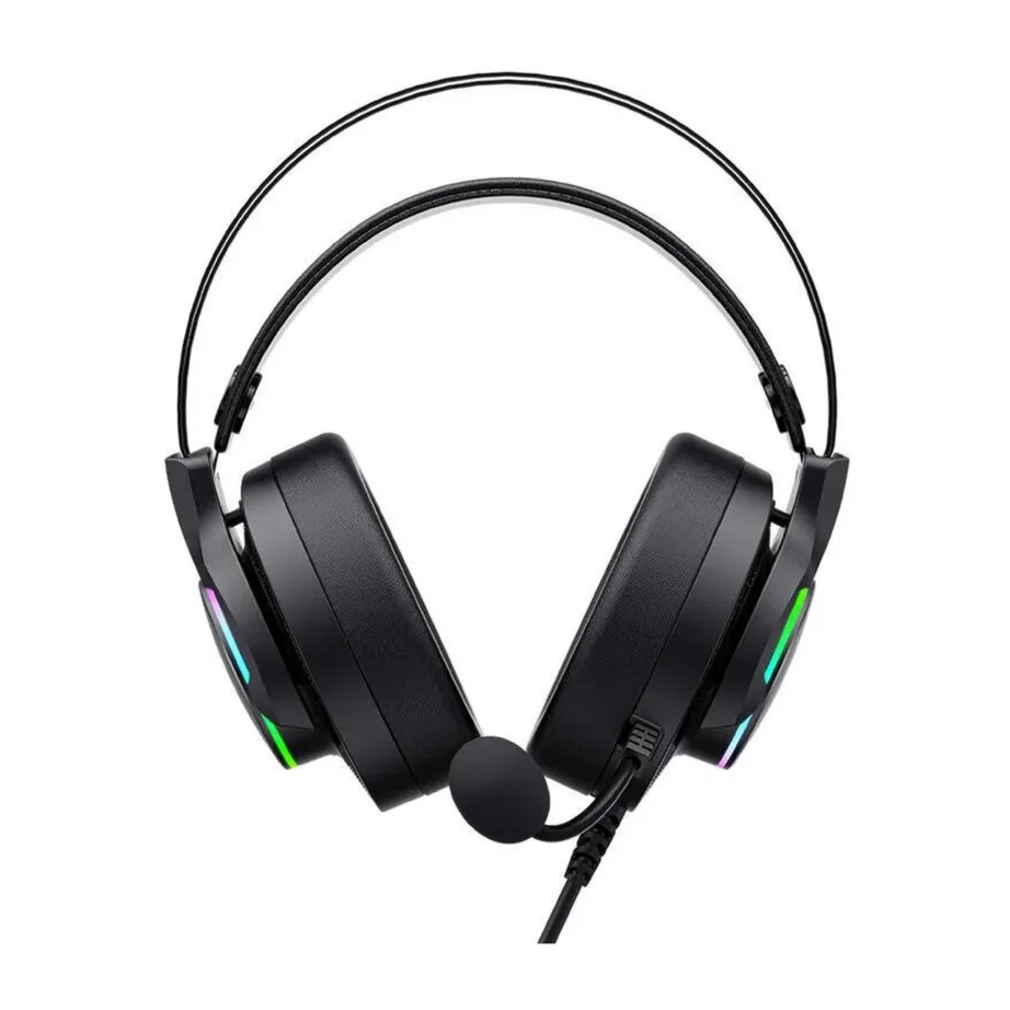 Havit H2007U 5 cm draiveritega mustad juhtmega mängurikõrvaklapid, peavõruga, 2,1 m kaabel – 4